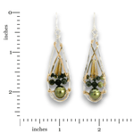 Lux Olive Pearl Drop Earrings - Art by any Means Jewelryproduct_