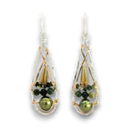 Lux Olive Pearl Drop Earrings - Art by any Means Jewelryproduct_