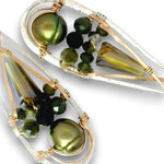 Lux Olive Pearl Drop Earrings - Art by any Means Jewelryproduct_