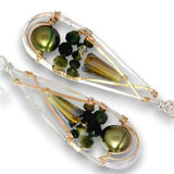 Lux Olive Pearl Drop Earrings - Art by any Means Jewelryproduct_