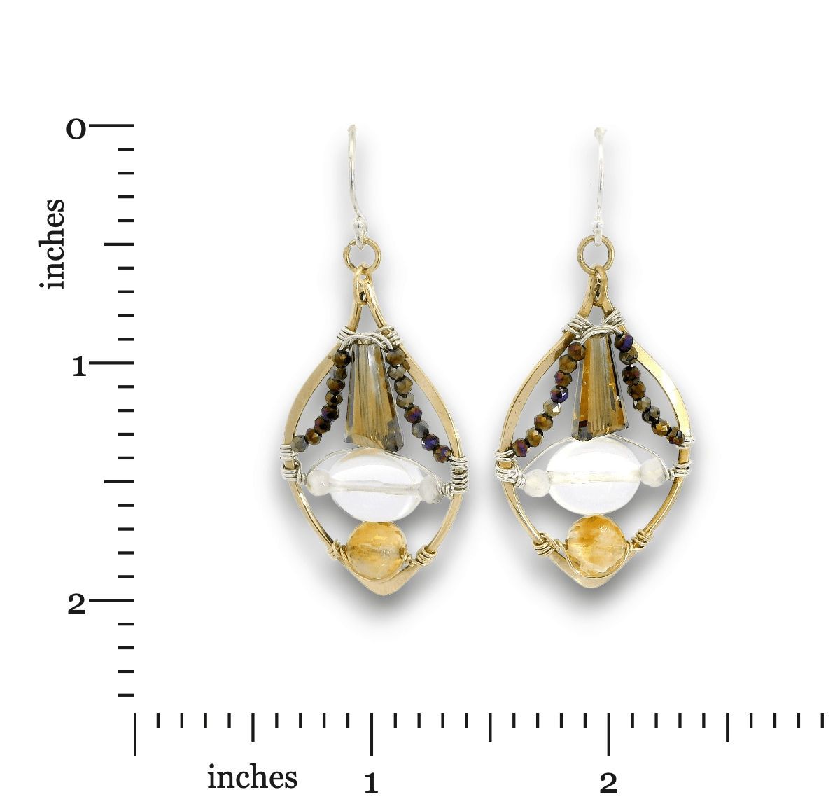 Lux Quartz Marquise Earrings - Art by any Means Jewelryproduct_