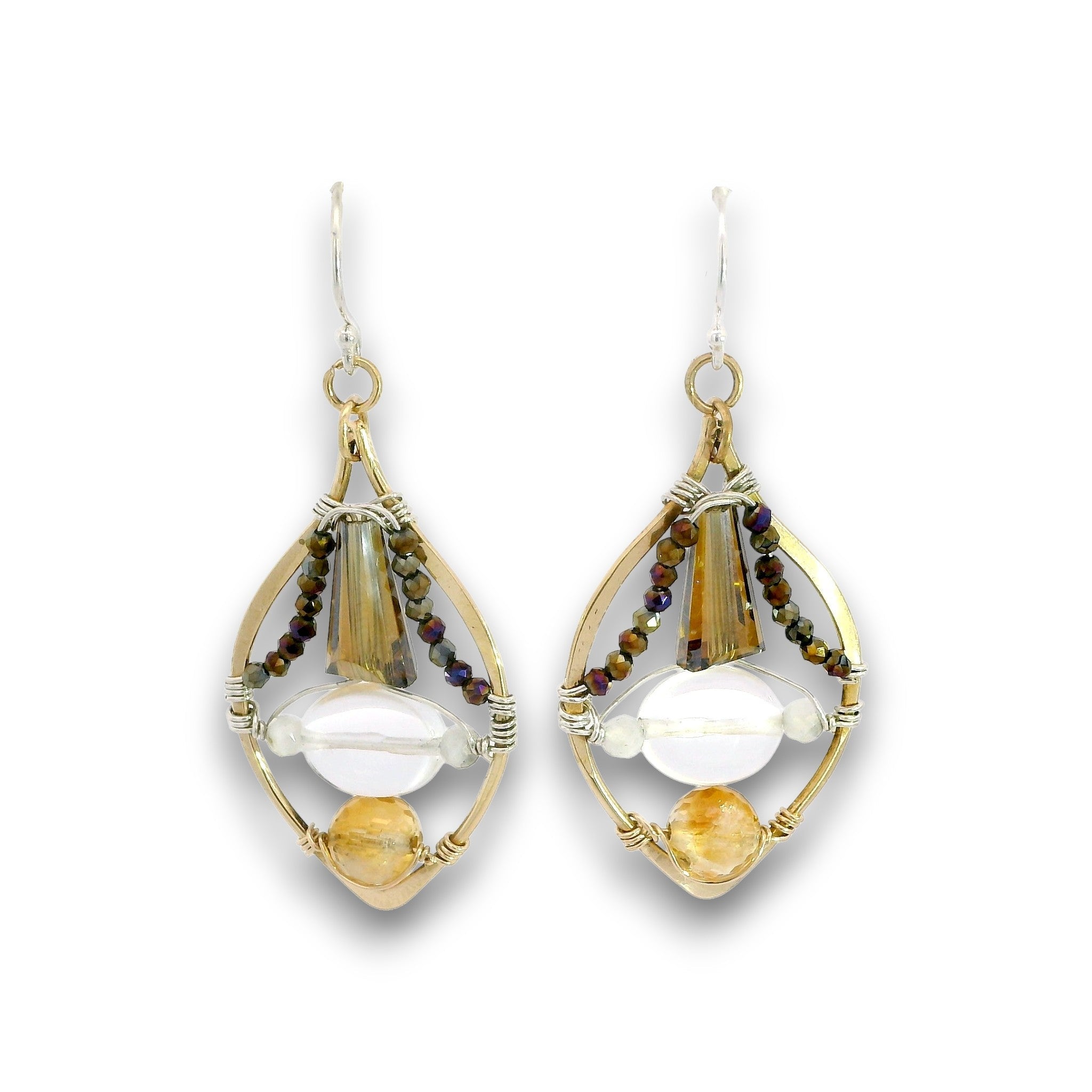 Lux Quartz Marquise Earrings - Art by any Means Jewelryproduct_