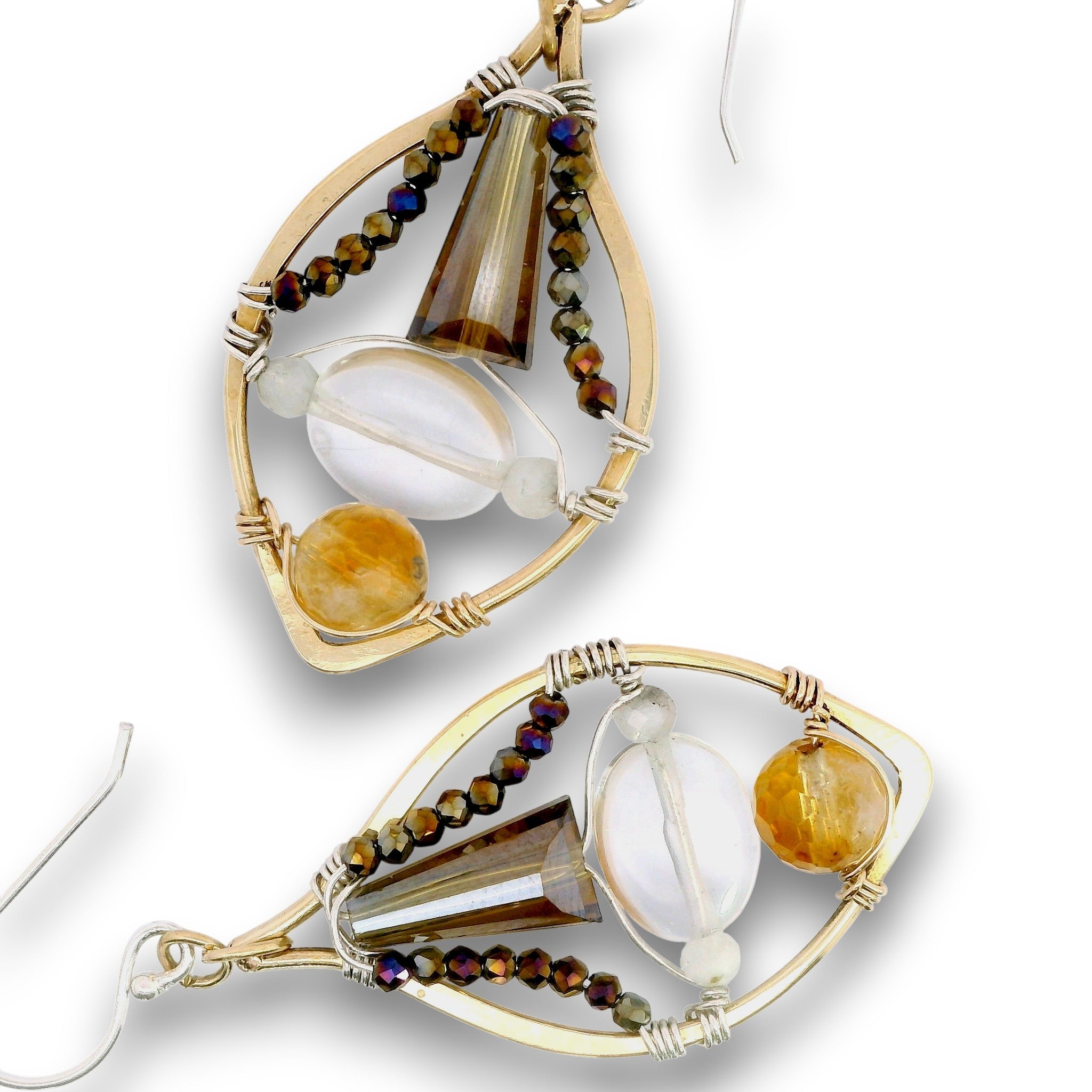 Lux Quartz Marquise Earrings - Art by any Means Jewelryproduct_