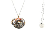 Metallic Crystal Sphere Pendant - Art by any Means Jewelryproduct_