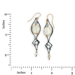 Milky Way Moonstone Dangle Earrings - Art by any Means Jewelryproduct_