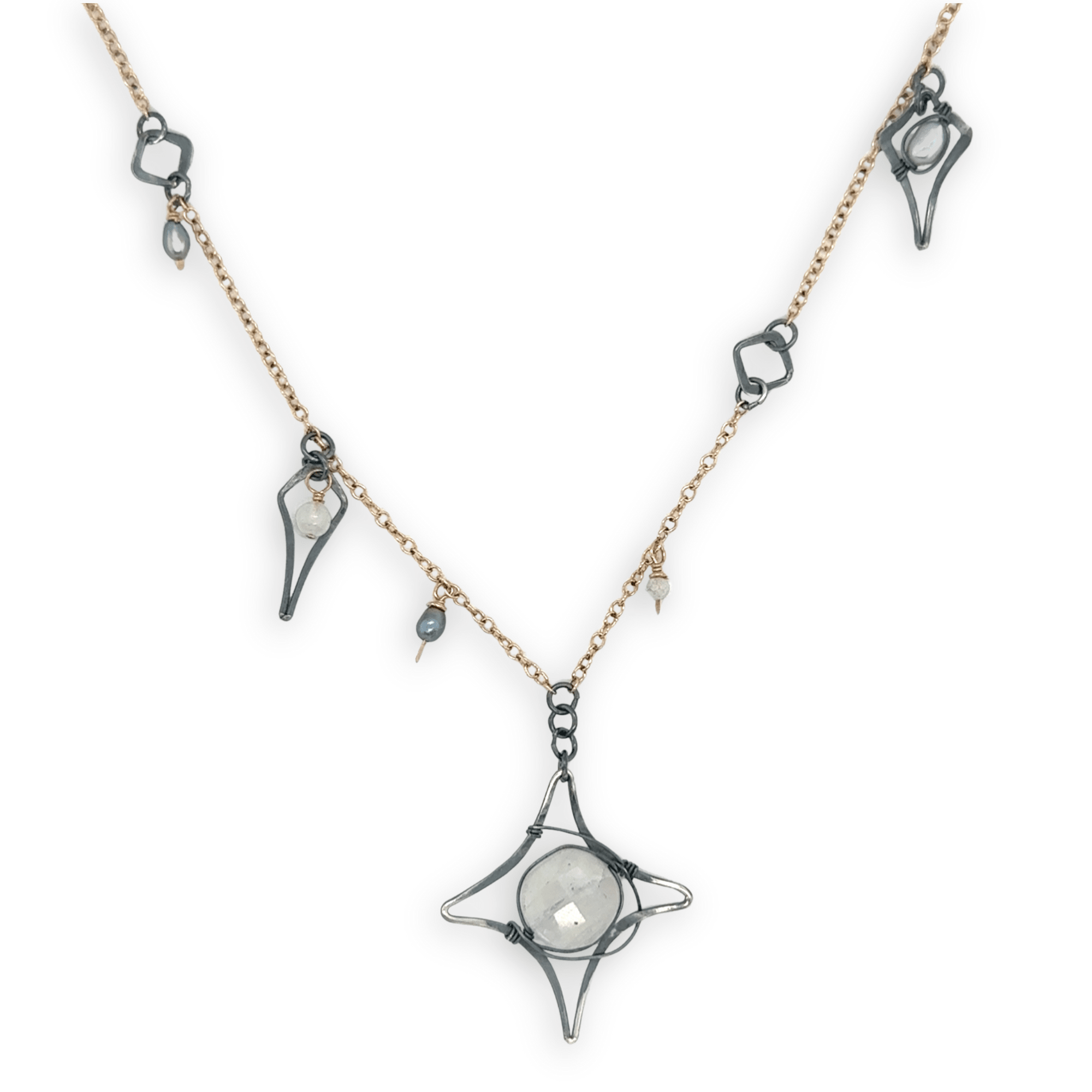 Milky Way Moonstone Necklace 84780N - Art by any Means Jewelryproduct_