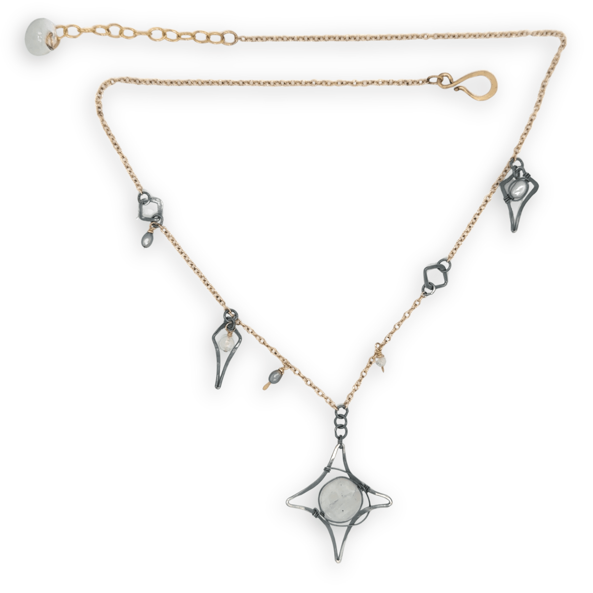 Milky Way Moonstone Necklace 84780N - Art by any Means Jewelryproduct_