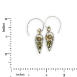 Mini Olive Pearl Dagger Charm Earrings - Art by any Means Jewelryproduct_