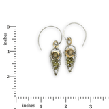 Mini Olive Pearl Dagger Charm Earrings - Art by any Means Jewelryproduct_