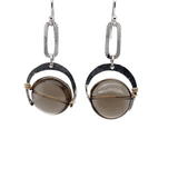 Minimal Smokey Quartz Earrings E82509 - Art by any Means Jewelryproduct_