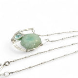 Mint Druzy Quartz Necklace 84038N - Art by any Means Jewelryproduct_