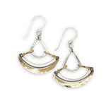 Mixed Metal Fan Earrings E84827 - Art by any Means Jewelryproduct_