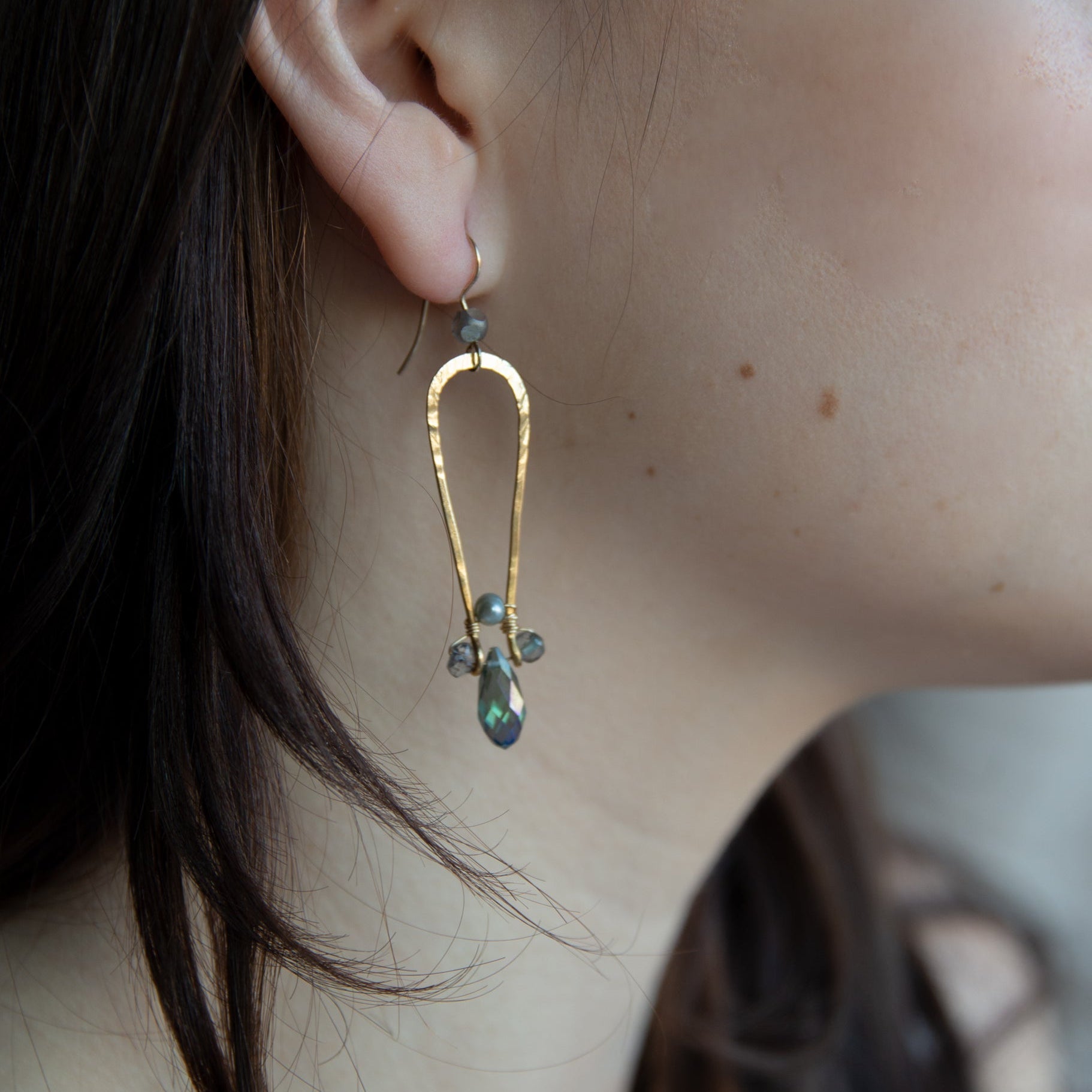 Moon Beam Crystal Earrings - Art by any Means Jewelryproduct_