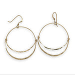 Moon Hoop Gold Earrings - Art by any Means Jewelryproduct_