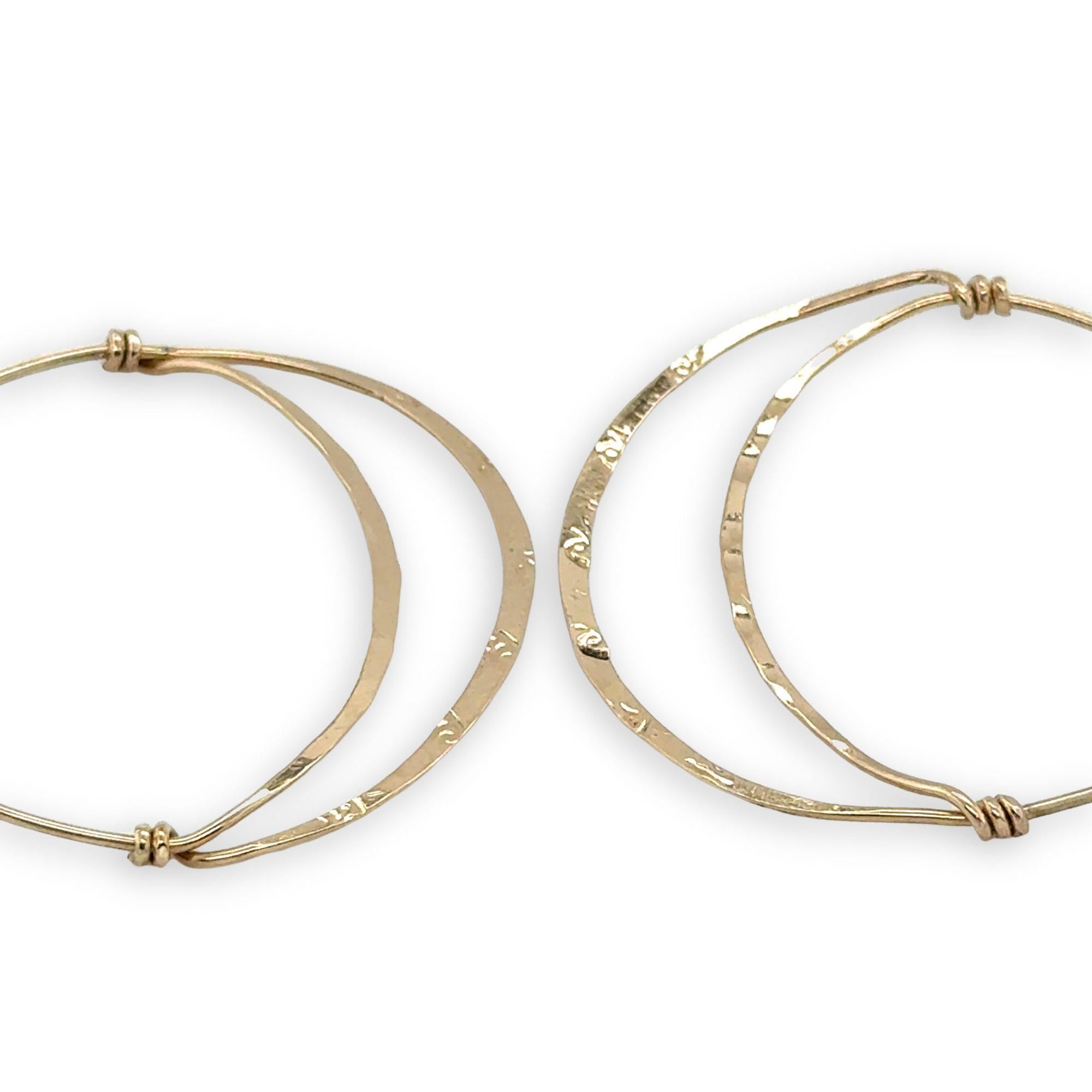 Moon Hoop Gold Earrings - Art by any Means Jewelryproduct_