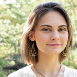 Moonstone Bronze Furrow Earrings - Art by any Means Jewelry#product_