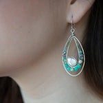 Morning Frost Moonstone Earrings - Art by any Means Jewelryproduct_