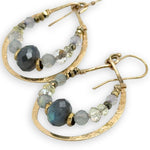Morning Light Labradorite Hoop Earrings - Art by any Means Jewelryproduct_