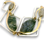 Moss Agate Fault Earrings - Art by any Means Jewelryproduct_