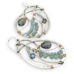 Nautilus Shell Aquamarine Earrings - Art by any Means Jewelryproduct_