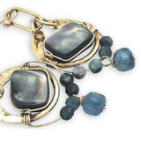 New England Blue Abalone Earrings E84191 - Art by any Means Jewelryproduct_