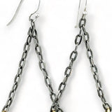 New Moon Pyrite Earrings - Art by any Means Jewelryproduct_