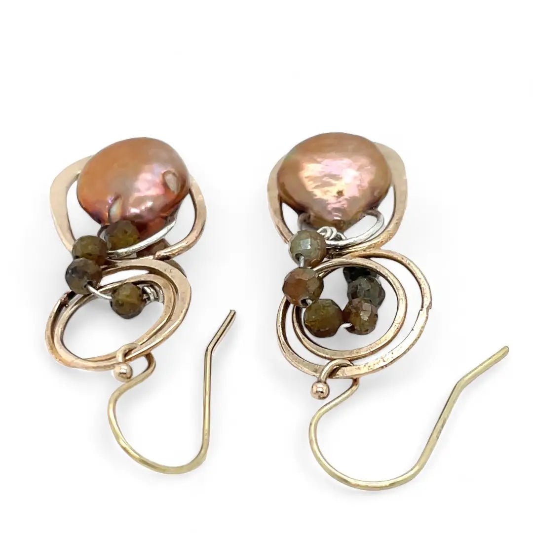 Nutmeg Pearl Earrings E82529 - Art by any Means Jewelryproduct_