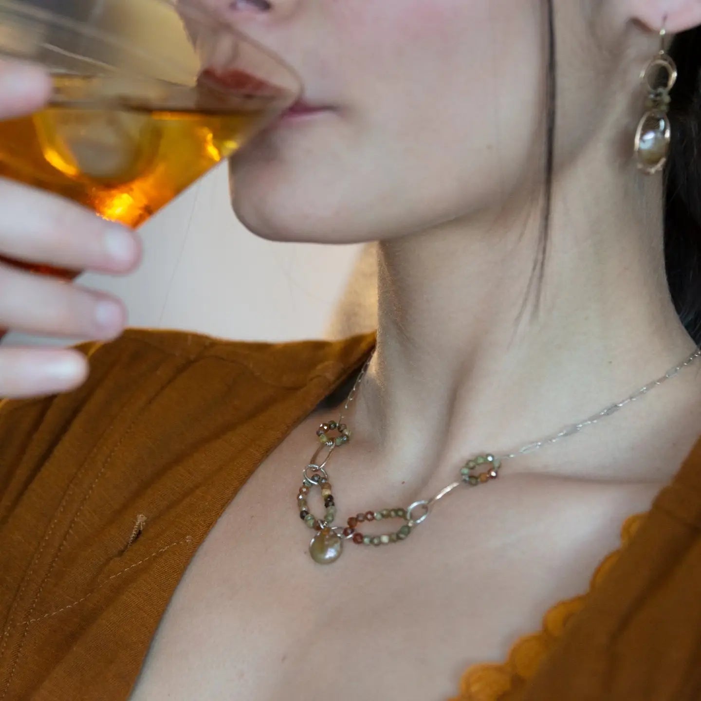 Nutmeg Pearl Necklace 82530N - Art by any Means Jewelryproduct_