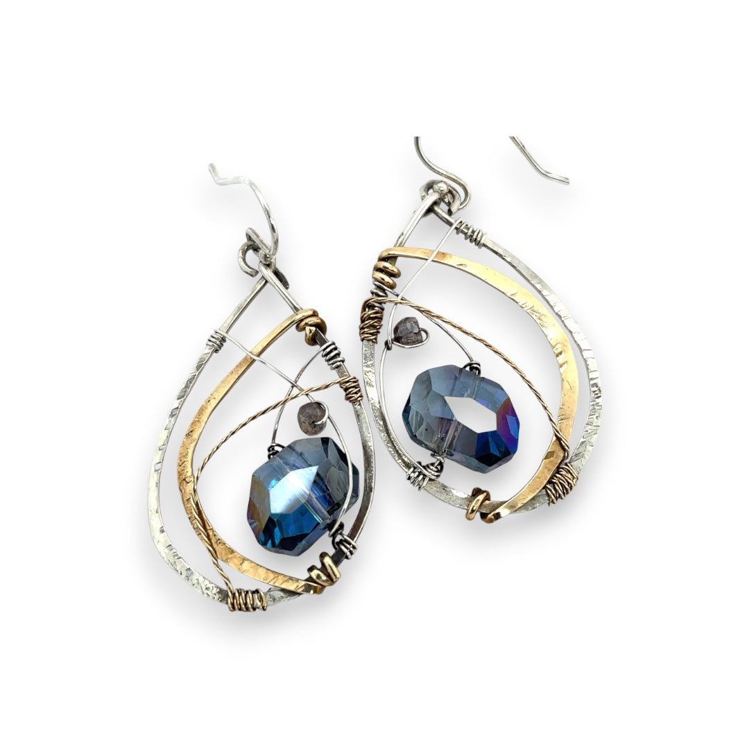 Ocean Crystal Earrings - Art by any Means Jewelryproduct_