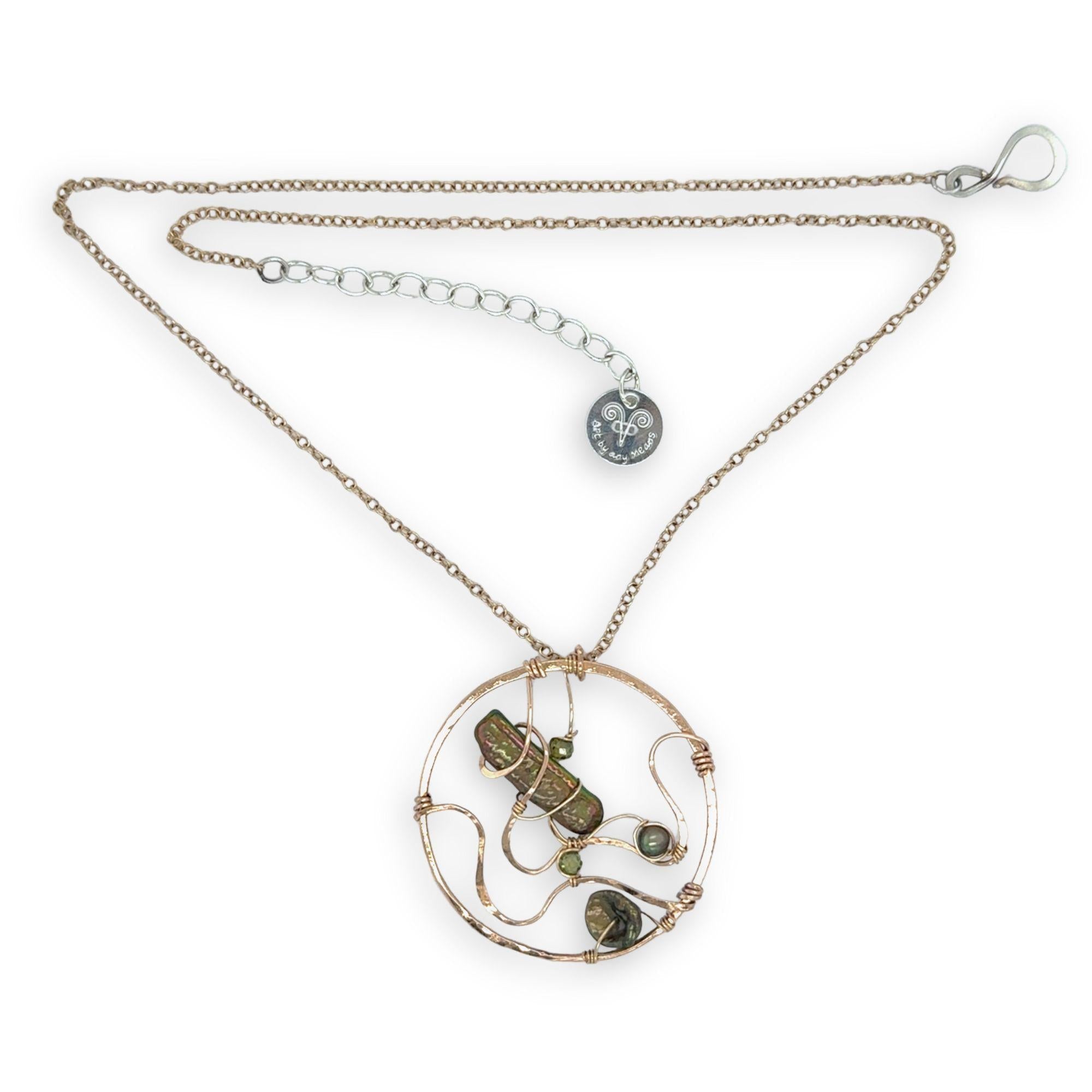 Olive Pearl Seed Necklace 83530N - Art by any Means Jewelryproduct_