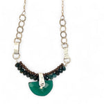 Onyx Semi - Circle Necklace 82640N - Art by any Means Jewelryproduct_