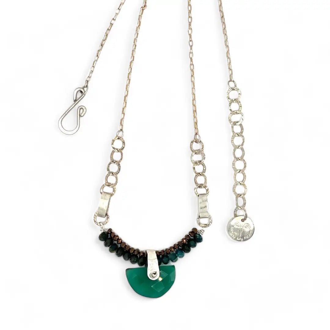 Onyx Semi - Circle Necklace 82640N - Art by any Means Jewelryproduct_
