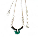Onyx Semi - Circle Necklace 82640N - Art by any Means Jewelryproduct_
