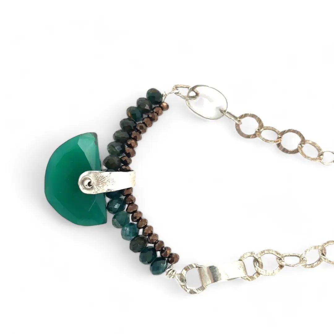 Onyx Semi - Circle Necklace 82640N - Art by any Means Jewelryproduct_