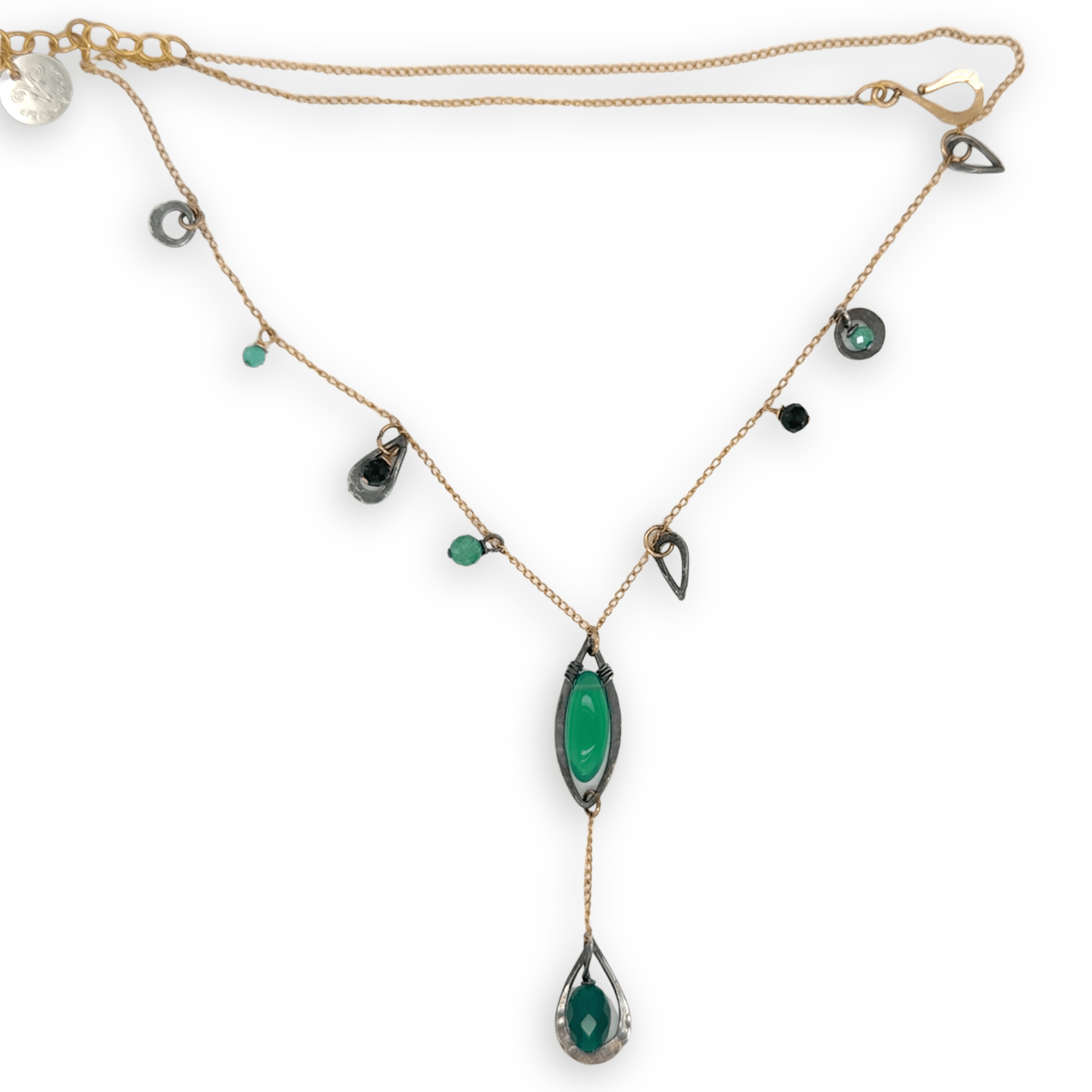 Onyx Vibrations Charm Necklace 84830N - Art by any Means Jewelryproduct_