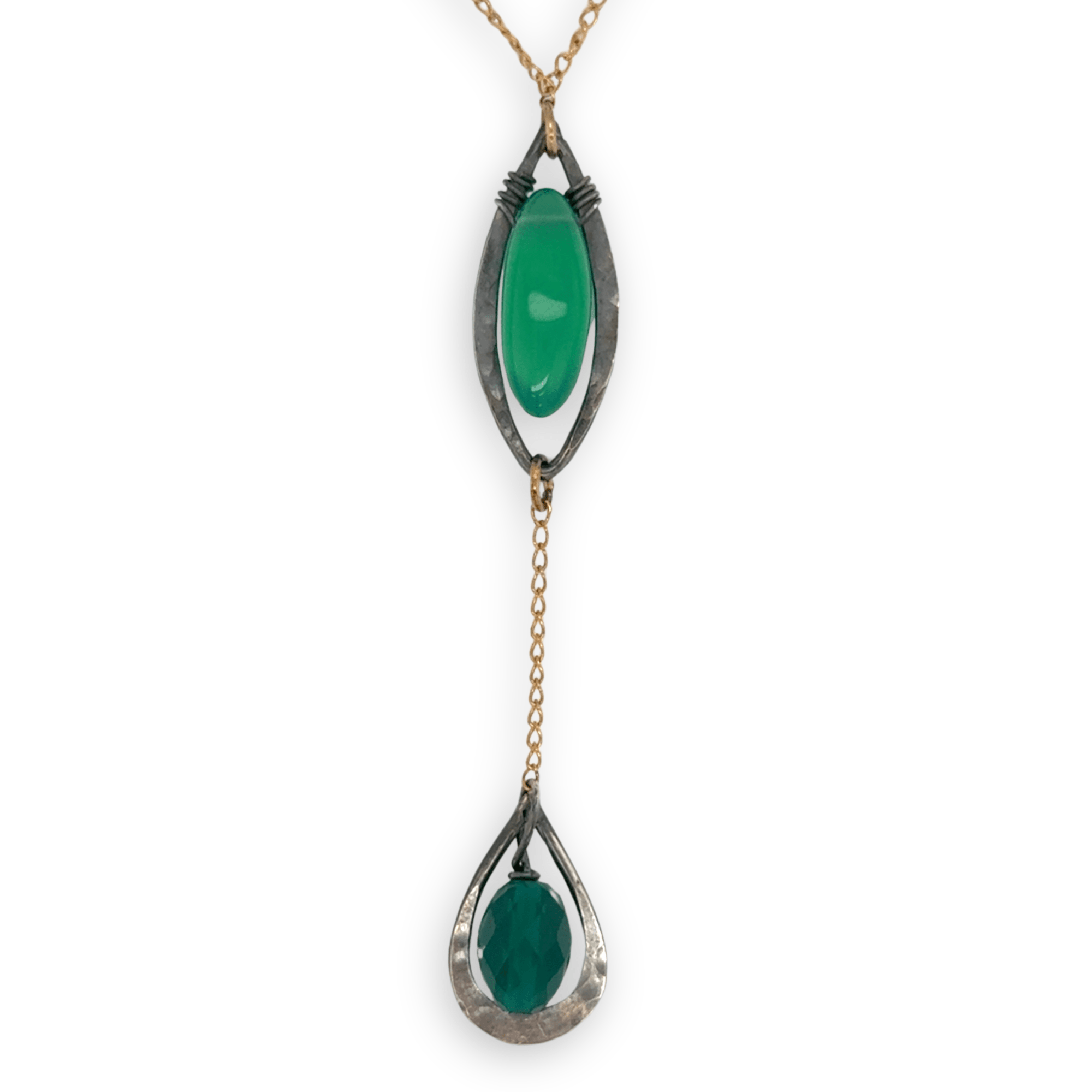 Onyx Vibrations Charm Necklace 84830N - Art by any Means Jewelryproduct_