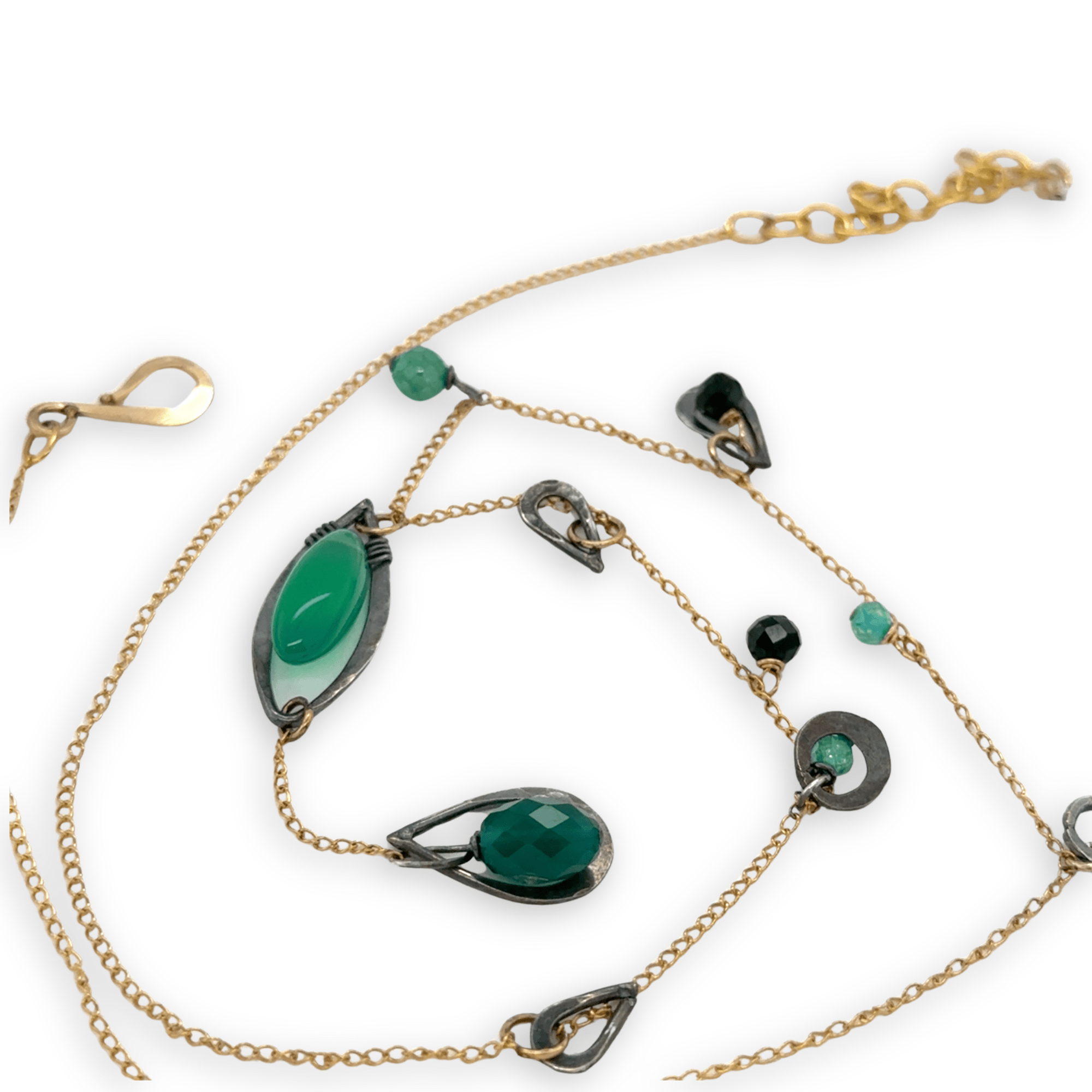 Onyx Vibrations Charm Necklace 84830N - Art by any Means Jewelryproduct_