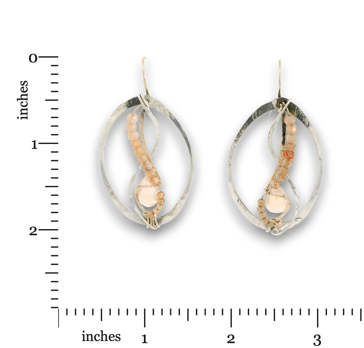 Opal Introspection Continuous Wire Earrings - Art by any Means Jewelryproduct_