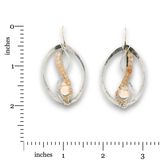 Opal Introspection Continuous Wire Earrings - Art by any Means Jewelryproduct_