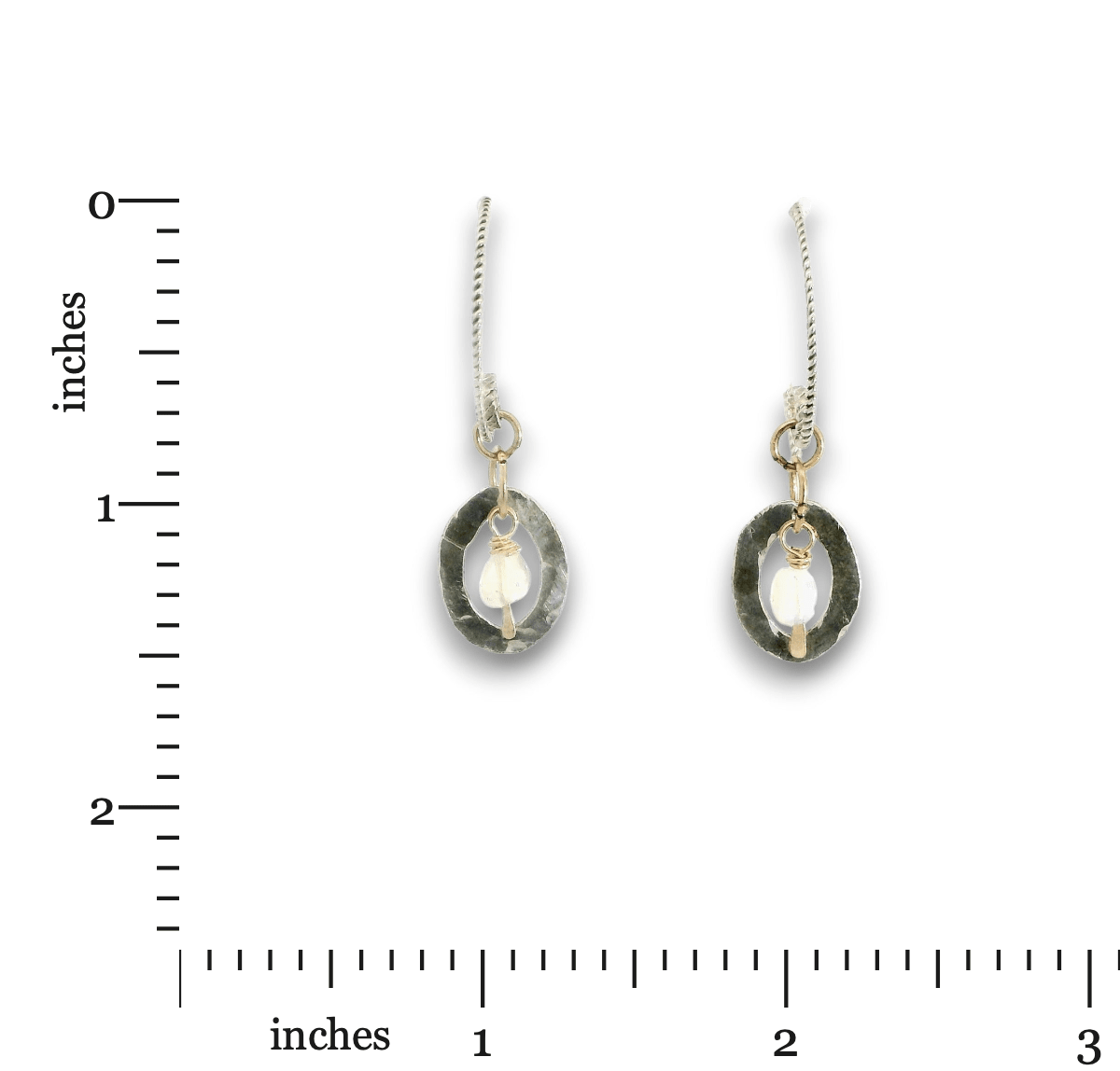 Opal Mini Comet Hoop Earrings - Art by any Means Jewelryproduct_
