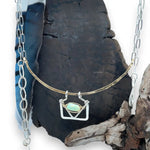 14k gold-filled and sterling silver twist wire chain with delicate sterling silver oval links - Art by any Means Jewelry"