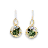 Orbital Zebra Jasper Drop Earrings - Art by any Means Jewelryproduct_