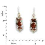 Oxide Garnet Drop Earrings - Art by any Means Jewelryproduct_