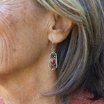 Oxide Garnet Drop Earrings - Art by any Means Jewelry#product_