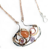 Painter's Palette Necklace 83115N - Art by any Means Jewelryproduct_