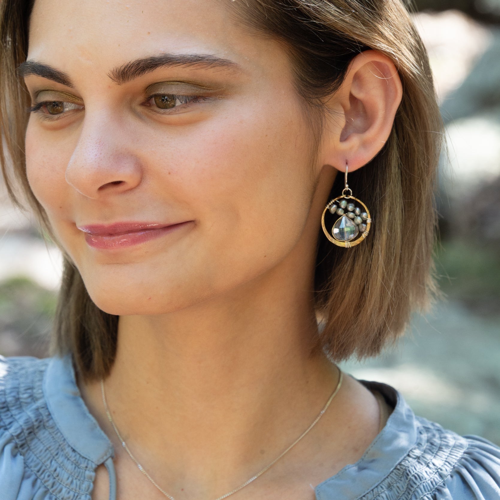Pale Aura Drop Earrings - Art by any Means Jewelry#product_
