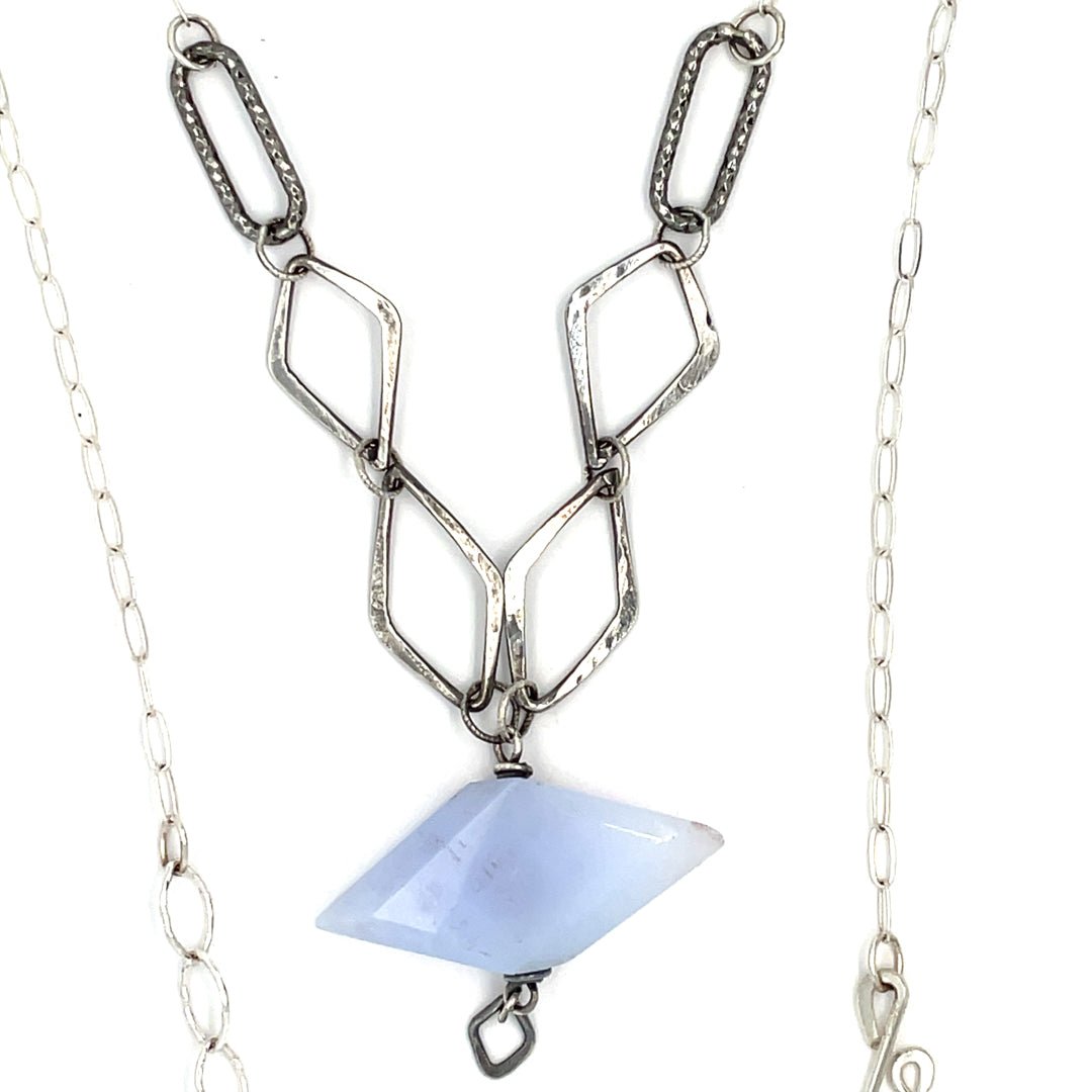 Pale Sky Agate Necklace 83340N - Art by any Means Jewelryproduct_