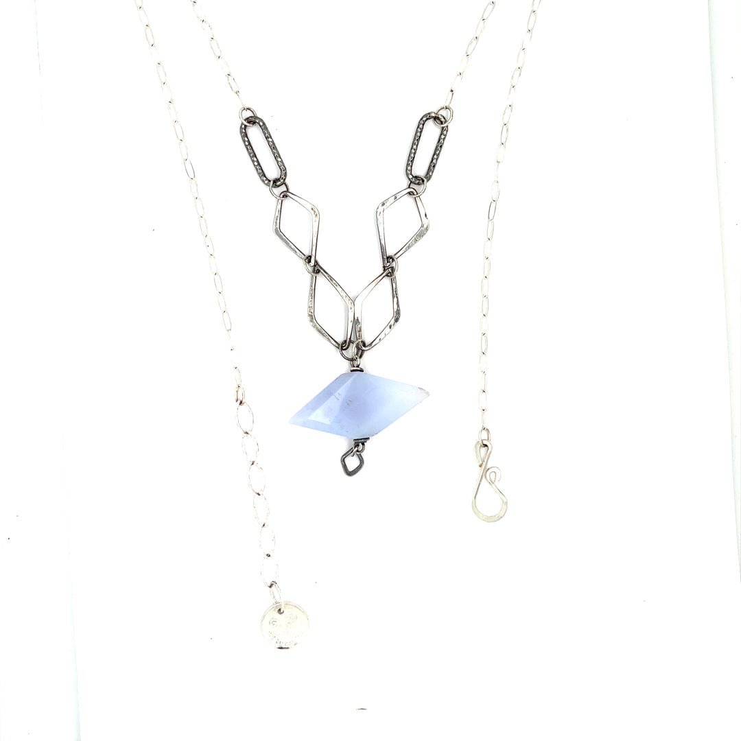 Pale Sky Agate Necklace 83340N - Art by any Means Jewelryproduct_