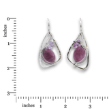Papilio Sugilite Continuous Wire Earrings - Art by any Means Jewelryproduct_