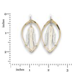 Pearl Alchemy Brass Continuous Wire Earrings - Art by any Means Jewelryproduct_